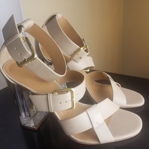 Calvin Klein Nude Strappy Heels